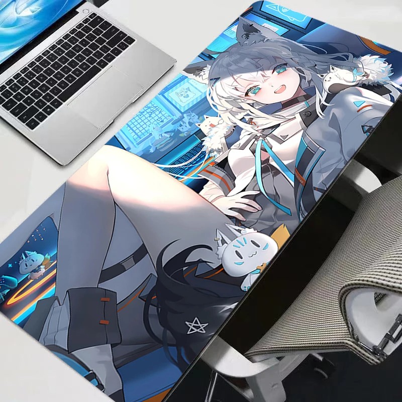 Office Tech Background - Anime Mouse Pad Gamer XXL Keyboard
