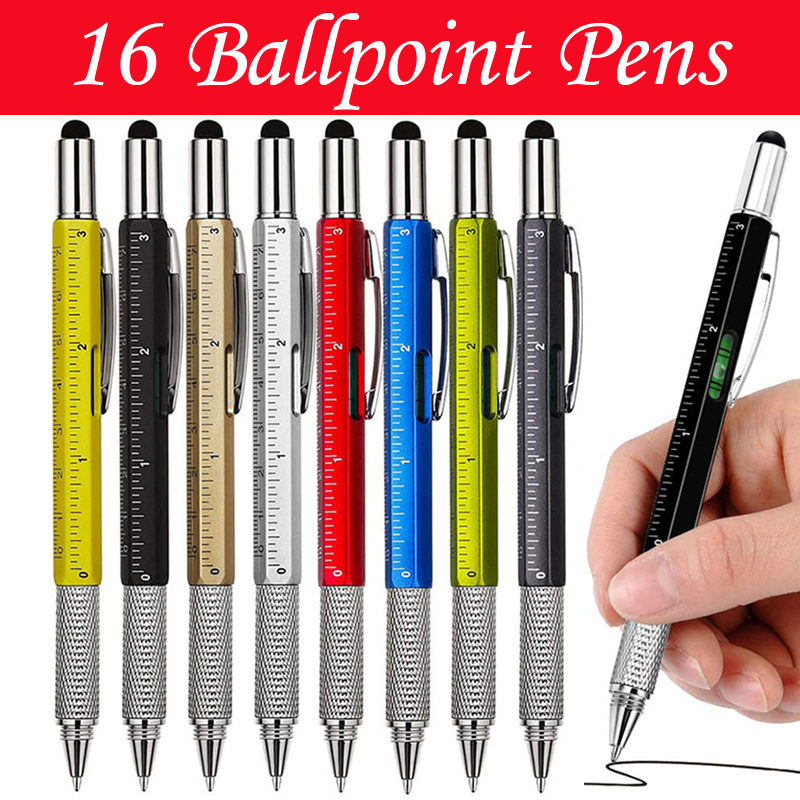 Cool Office Tech Gadgets - 16Pcs Multitool Ballpoint Pens Cool Tools