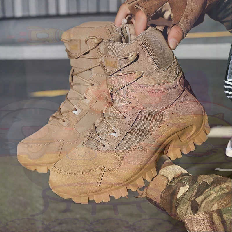 Tech Office Outfits Men - Tan Long Barrel Deadlift Casual Sneakers