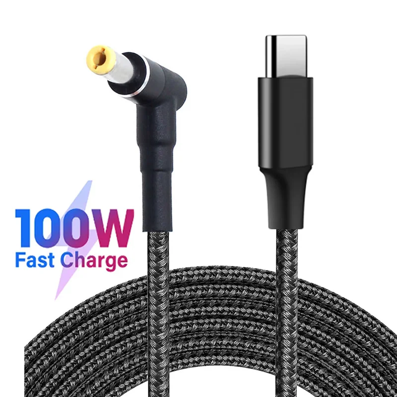 Cable Lock Laptop - 1.8m 100W USB-C Type-C to DC