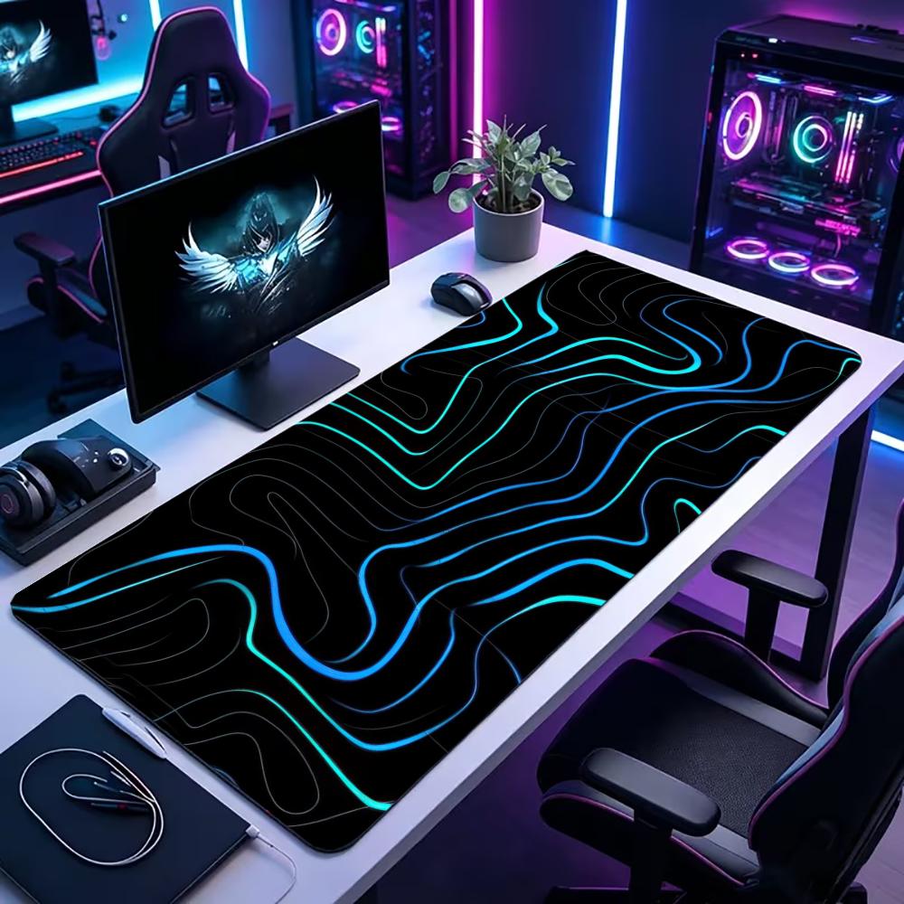 Office Tech Background - Large XXL Gaming MousePad Desk Mat