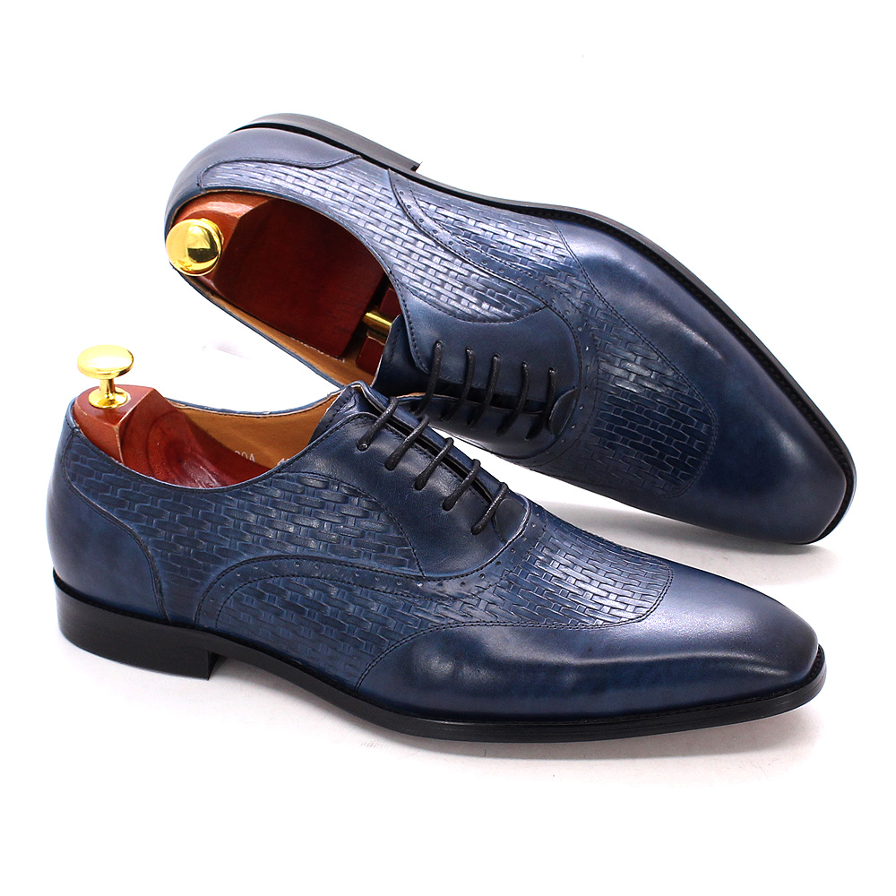 Office High Tech - Luxury Genuine Leather Oxford Shoes Men