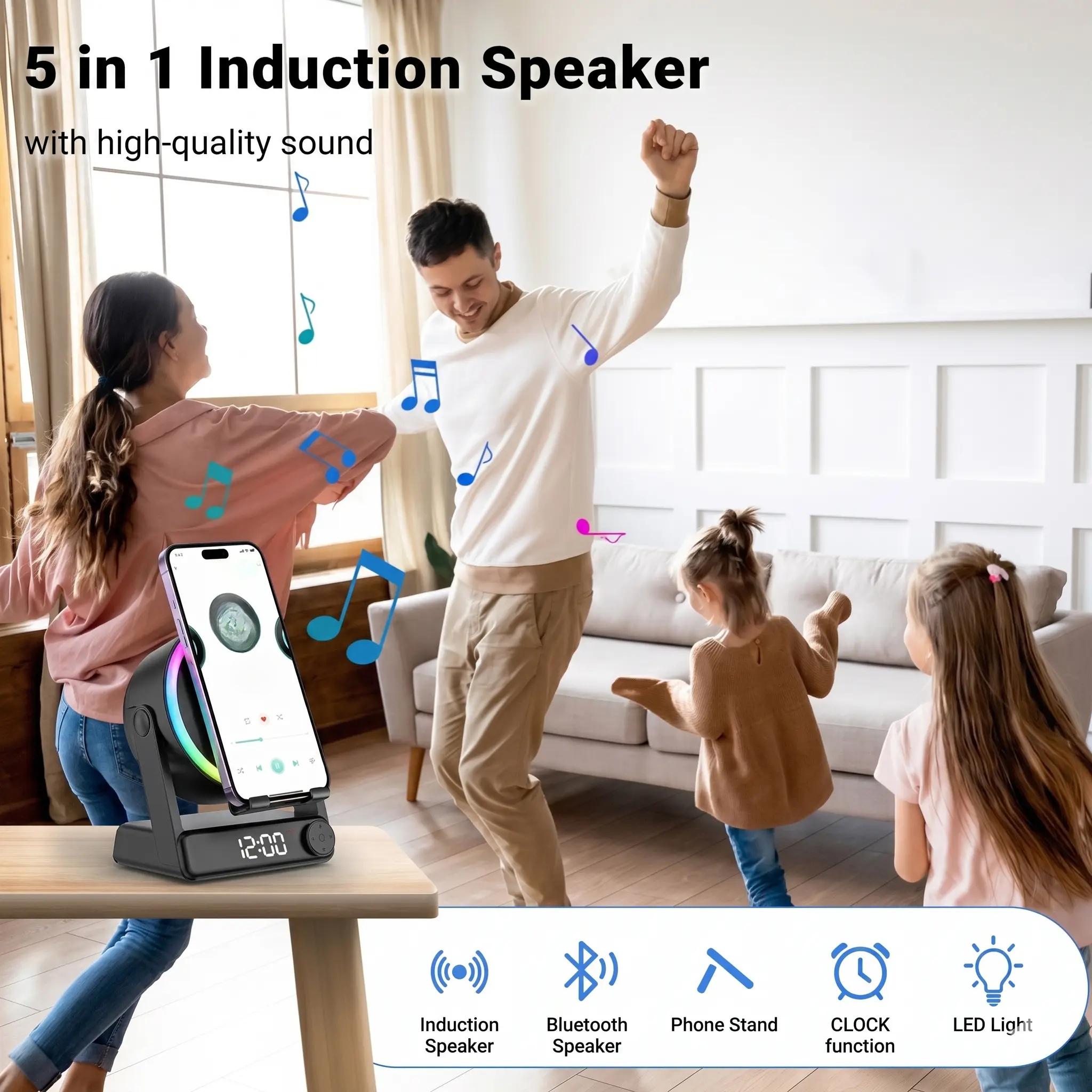 Cool Office Tech Gadgets - Multifunctional Desk Phone Stand with Induction