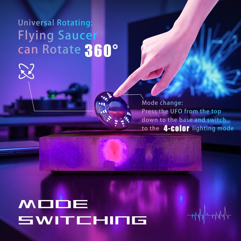Levitating UFO Lamp Floating 3 - огляд і ціна Cool Office Tech Gadgets