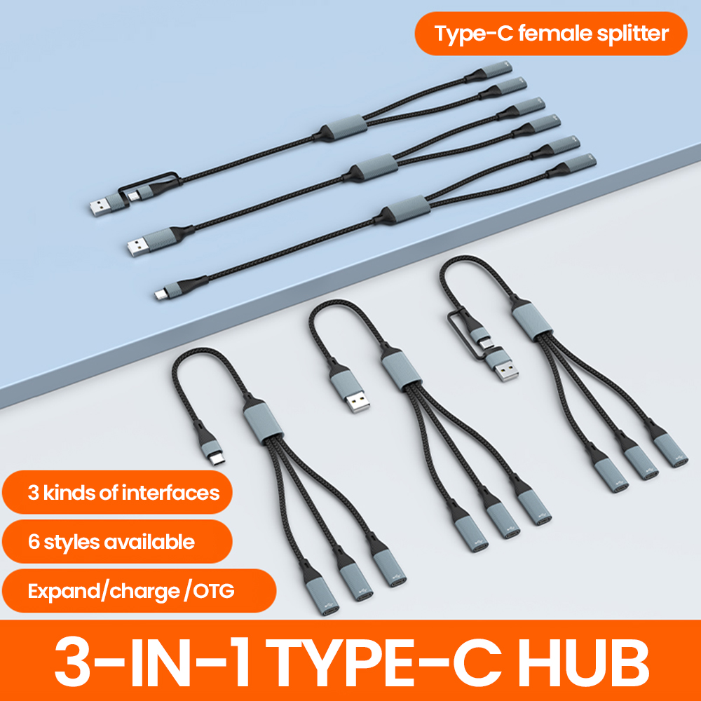 3 in 1 Type C Hub USB Hub USB  - огляд і ціна Cable Lock Laptop