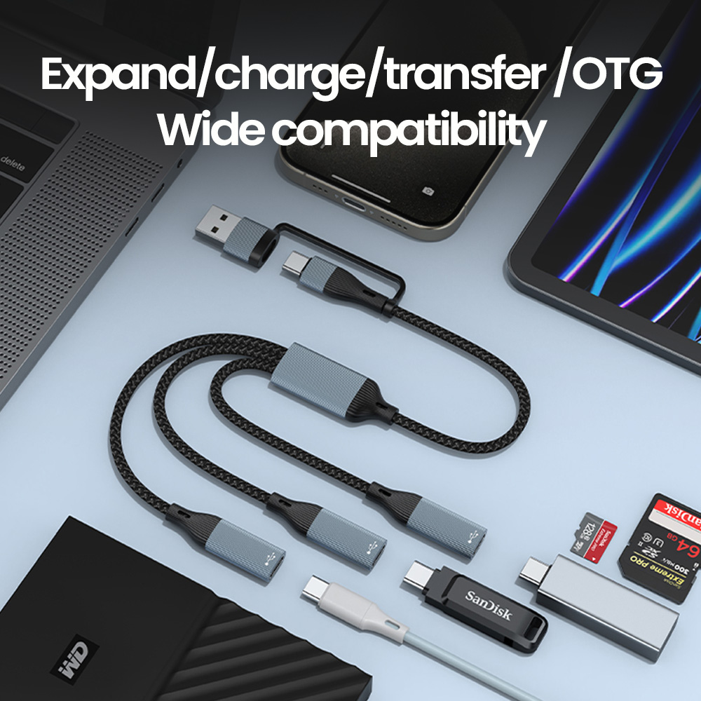 3 in 1 Type C Hub USB Hub USB  - огляд і ціна Cable Lock Laptop