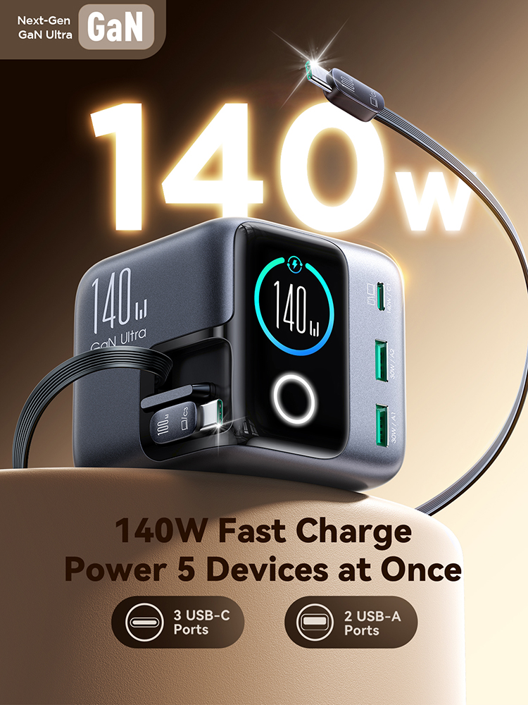 Joyroom 140W GaN Desktop Charg - огляд і ціна Cable Lock Laptop