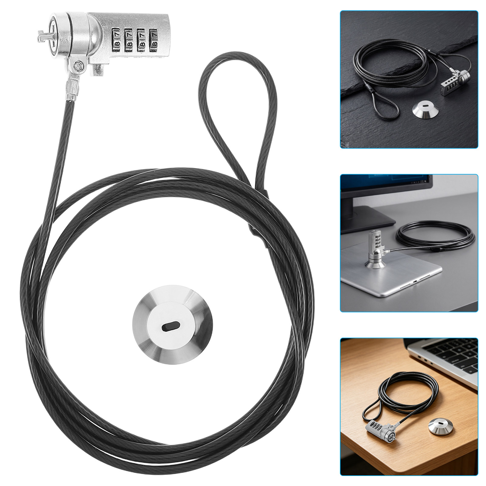 1Set Laptop Lock Combination C - огляд і ціна Cable Lock Laptop