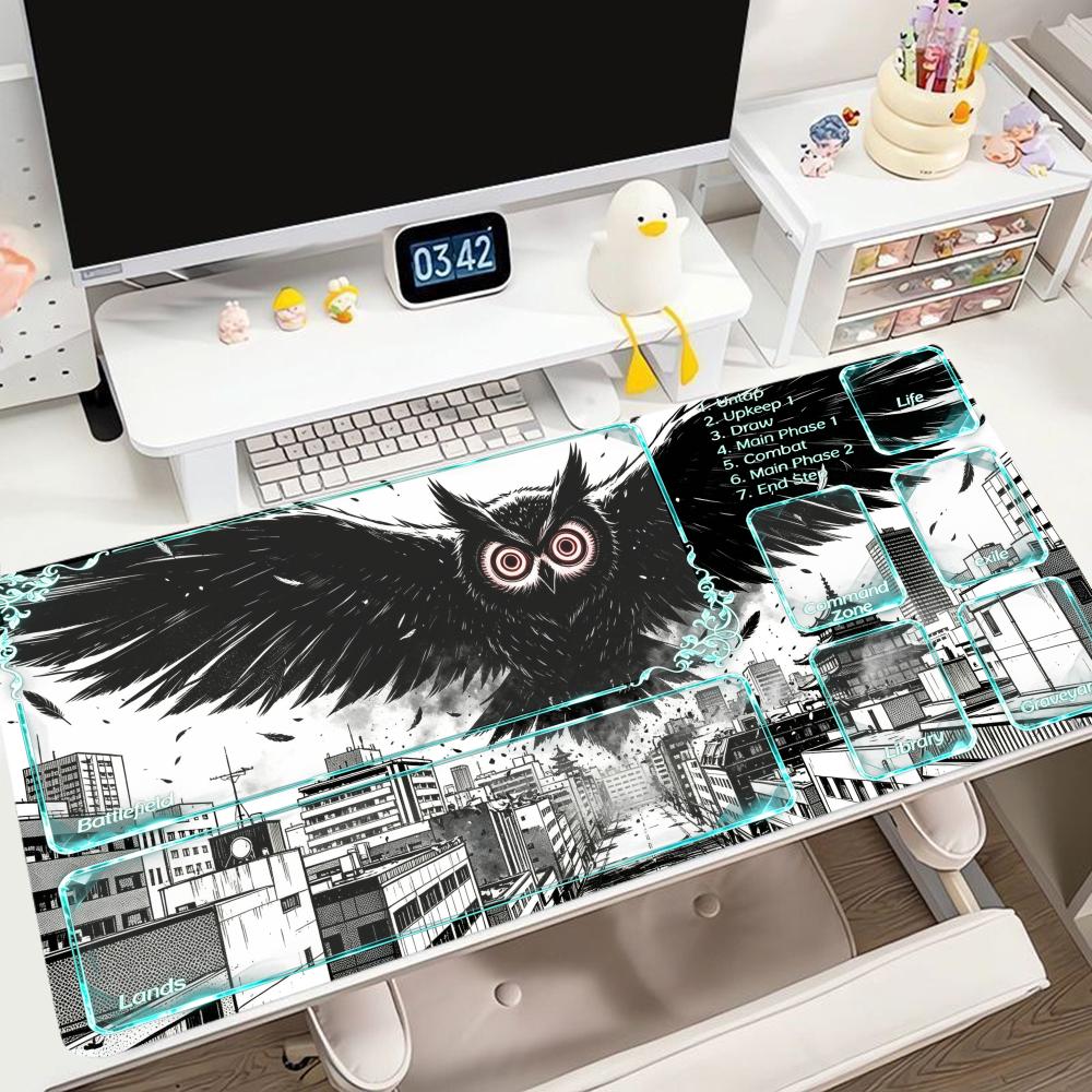 City dark beast playmat cyan t - огляд і ціна Office Tech Desk