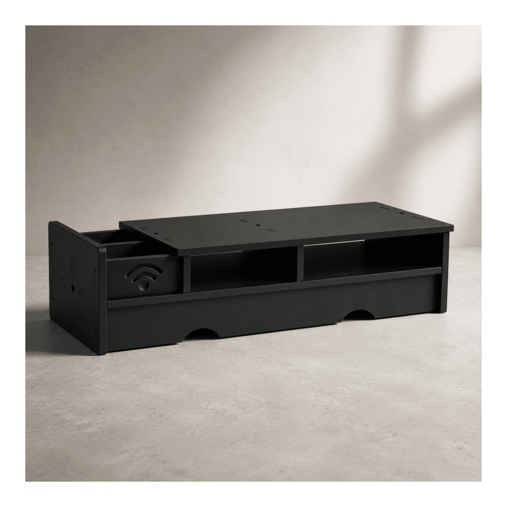 Black Matte WiFi Router Storag - огляд і ціна Office Tech Desk