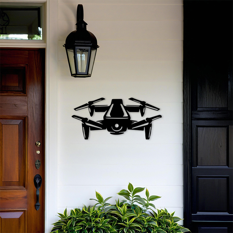 2D Flat Drone Iron Wall Art Bl - огляд і ціна Office Tech And Gadgets
