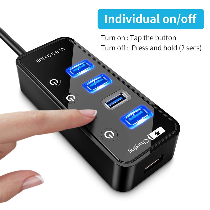 USB HUB 3.0 4 7 Port Smart Pho - огляд і ціна Cable Lock Laptop