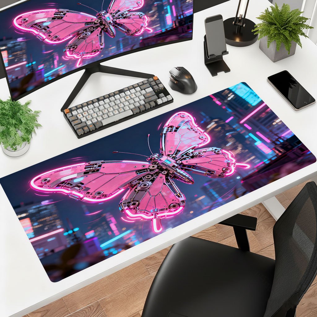 Brand Pink Tech Iron Art Mouse - огляд і ціна Office Tech Desk