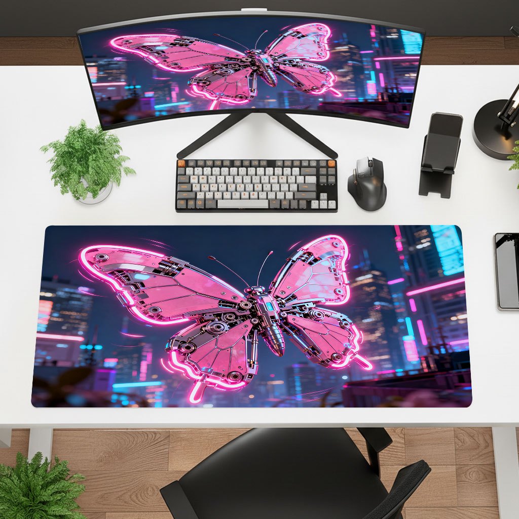 Brand Pink Tech Iron Art Mouse - огляд і ціна Office Tech Desk