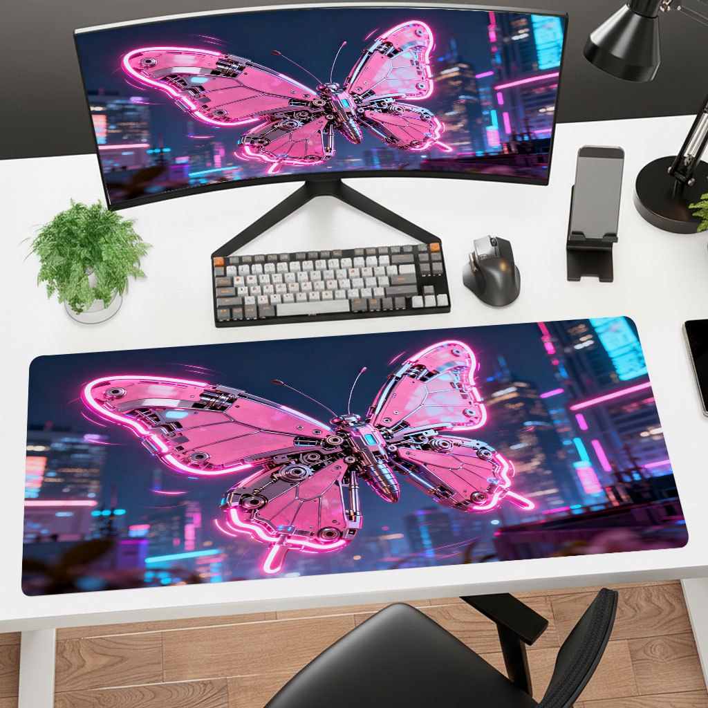 Brand Pink Tech Iron Art Mouse - огляд і ціна Office Tech Desk
