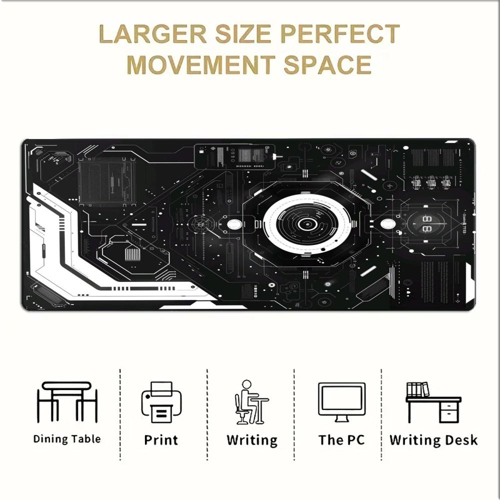 Black White Circuit Tech Large - огляд і ціна Office Tech Desk