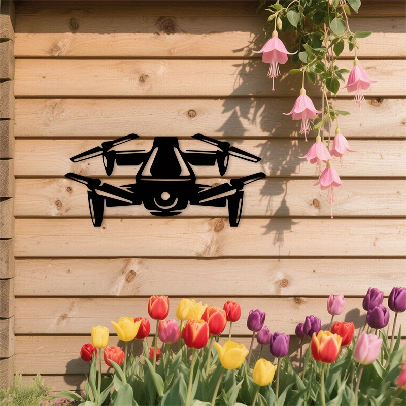 2D Flat Drone Silhouette Metal - огляд і ціна Office Tech And Gadgets