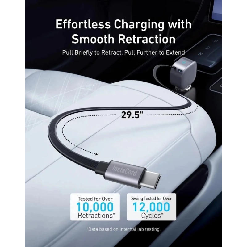 Anker A2738 Nano 75W USB-C Car - огляд і ціна Cable Lock Laptop