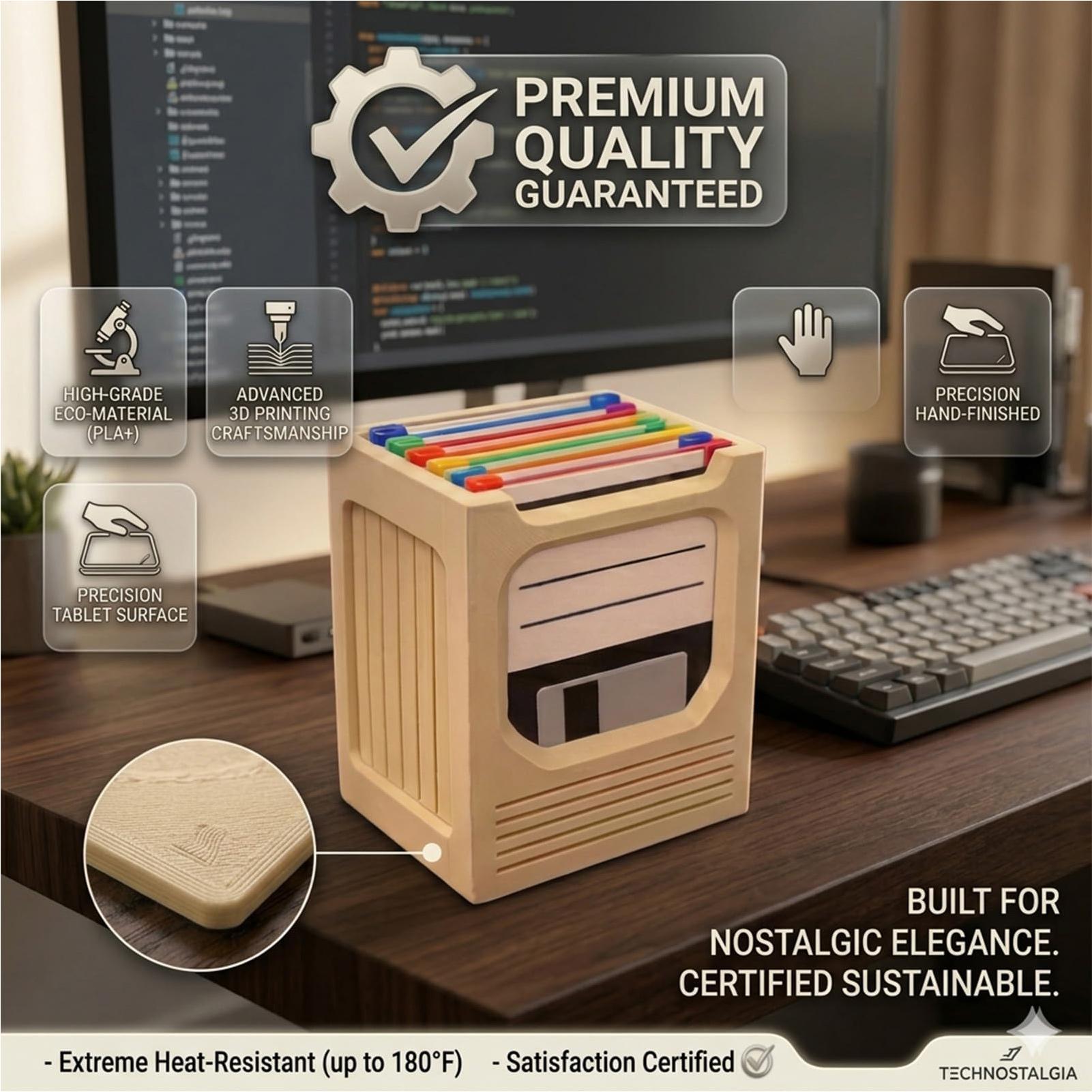 Retro Tech Coaster Holder Set  - огляд і ціна Office Tech Desk