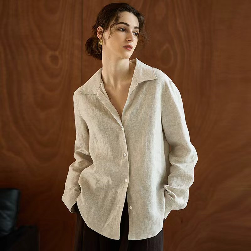 100% Linen Long-Sleeve Women's - огляд і ціна Office High Tech